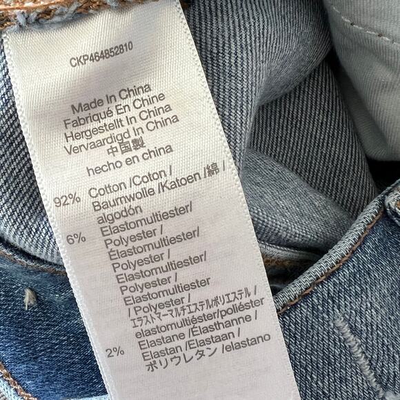 Madewell Jeans Cali Demi-Boot Kick Flare Crop Fleetwood Medium Blue Women's 27 - Picture 11 of 13